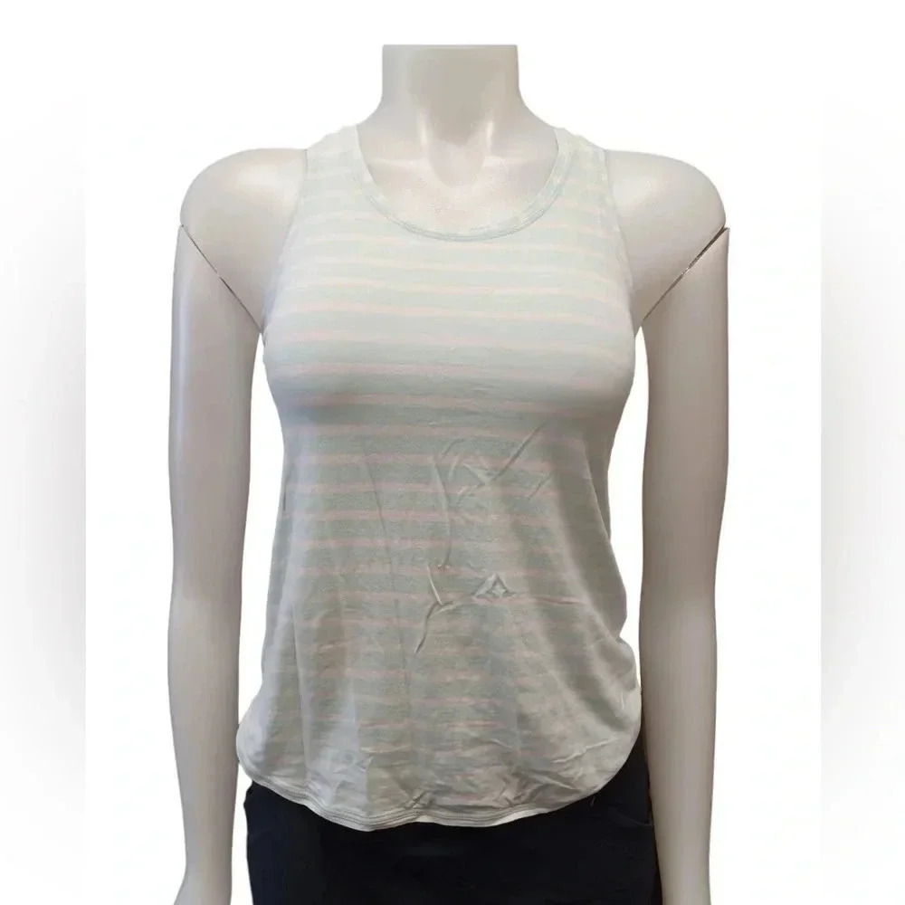 Ivivva Lululemon Aqua Striped Tank Top Size 10